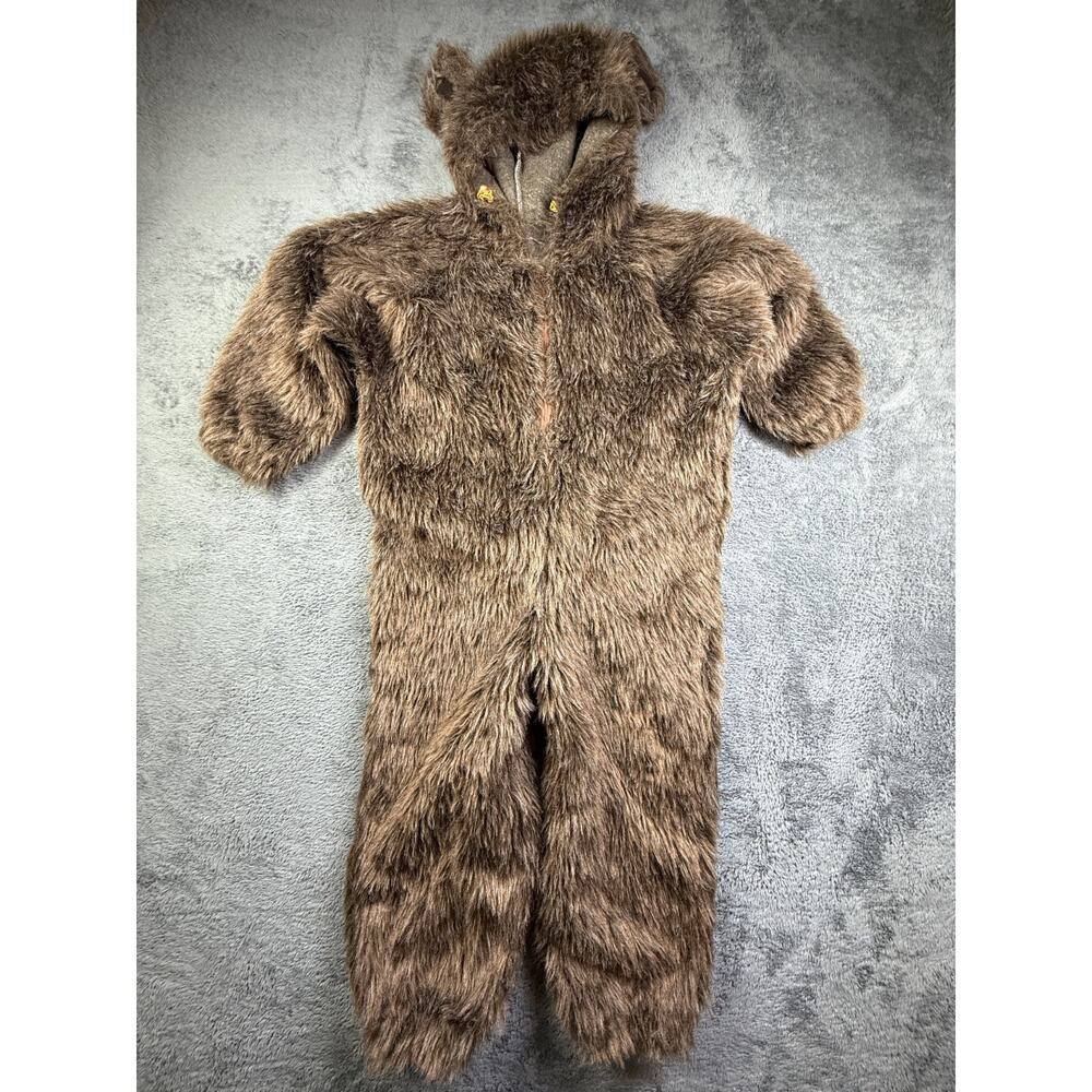 Plush Brown Bear Kids Halloween Costume - Fuzzy One-Piece